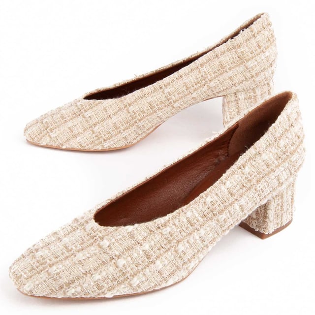 Absatzschuh für Damen. Bequeme Passform. Hergestellt von anderen Marken für unsere Marke. Ungefähre Maße: 4 cm Absatz.