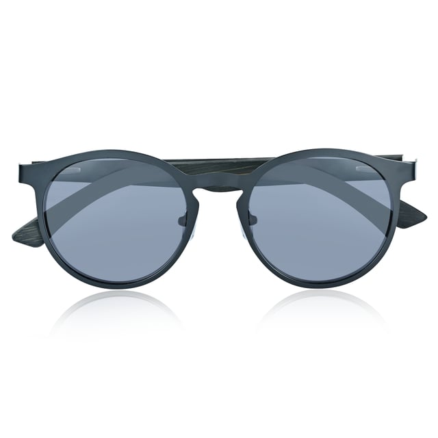 Frame: Black Metal ;  Arm: Black Wood; Earpiece: Black Wood; Lens: Black Multi-Layer Triacetate Cellulose (TAC); Mirrored Lens: No; Gradient Lens: No; Polarization: Optical Quality; UV Protection: 100% UVA/UVB; Hinge: Spring Loaded Stainless Steel; Adjustable Nosepads: Yes; Lens Width: 60mm; Temple Length: 148mm; Bridge Width: 20mm.