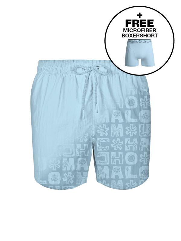 De Zwembroeken van Muchachomalo zitten als gegoten en zijn gemaakt van hoogwaardige materialen voor ultiem comfort en duurzaamheid. Met een elastische tailleband en verstelbare trekkoorden voor een perfecte pasvorm.