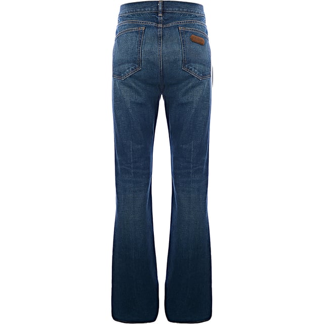 98% Cotton, 2% Polyurethane Womens Tom Ford  Stone Washed Denim Flare Jeans In Blue