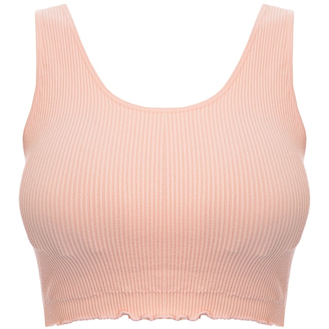 Main: 94% Polyamide, Main: 6% Elastane Womens South Beach Fitness Seamless Ruffle Hem In Pink
