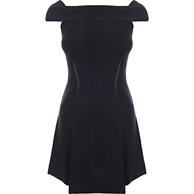 78% Viscose &amp; 22% Elastane Womens Zimmermann  Matchmaker Knit Panelled Mini In Black