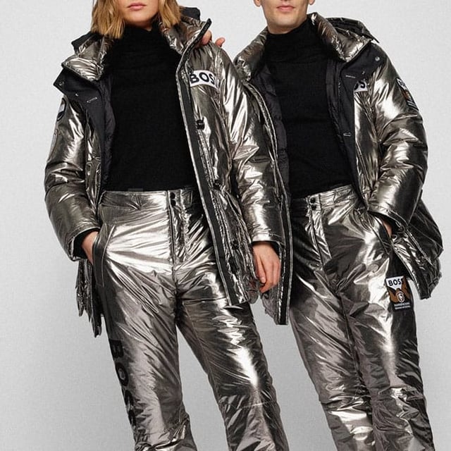 Mens BOSS C-Freeze Jacket in silver.- Hooded.- Stand collar.- Zip and button closure.- Patch pockets.- Chest pockets.- Inside zip pockets.- Ribbed cuffs.- Water-repellent jacket with branded patches.- Regular fit.- Ref: 50481749040