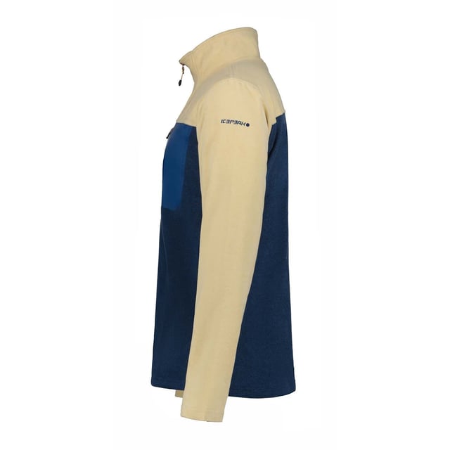 Icepeak jack voor heren. Normale pasvorm. Borstzak met rits. Een antipilling behandeling vermindert de vorming van pillen op de stof en zorgt dat het product er nieuw uit blijft zien. Dit product bevat gerecycled materiaal waardoor het minder belastend is voor het milieu. Het thermische materiaal is warm en licht en droogt snel.