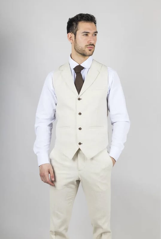Zwart trouwpak, gilet, overhemd