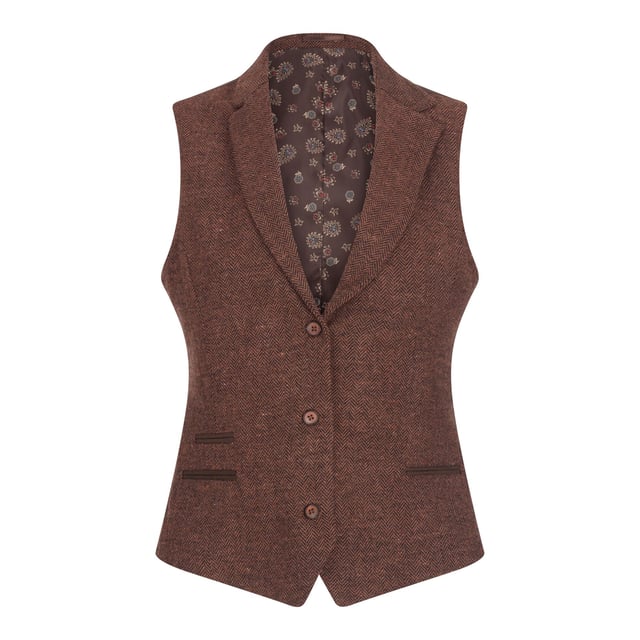 Add timeless charm to your wardrobe with this elegant Women’s Rust Brown Waistcoat and Blazer Set. Designed with classic vintage-inspired elements, the waistcoat features a V-neckline, 3-button front closure, and an adjustable back strap, while the blazer includes a stylish notch lapel, single-button fastening, and decorative pockets. Crafted from a premium wool blend in a sophisticated Rust Brown hue, this set offers a flattering tailored fit and can be worn together or styled separately for multiple outfit options. Ideal for both formal and smart casual occasions, this versatile ensemble combines comfort, elegance, and traditional style.
Versatile and Stylish: Wear the waistcoat and blazer together or as separates for endless styling possibilities
Classic Details: Waistcoat with V-neckline, 3-button front, and adjustable back strap; blazer with notch lapel, 1-button closure, and decorative pockets
Elegant Rust Brown Colour: Sophisticated tone that complements various outfits and occasions
Tailored Fit: Designed to flatter the figure while ensuring comfort throughout the day
High-Quality Fabric: Blended with wool for warmth and durability with a soft finish
Material Composition: 40% Acrylic, 35% Polyester, 15% Cotton, 10% Wool