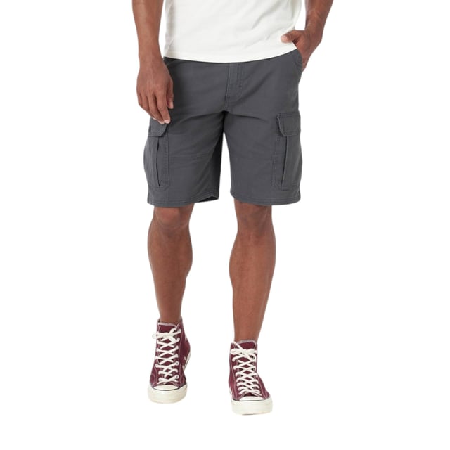 Wrangler Men's Cargo Shorts
Made in Bangladesh
Code: 112315441
Relax Fit
Body: 98% Cotton 2% Elastane
Tech Pockets
Button Closure
Zip Fly
Stretchable
Machine Washable
Relax Seat and Thigh 
Hits at Knee
Durable Flex Fabric
10'' Inseam