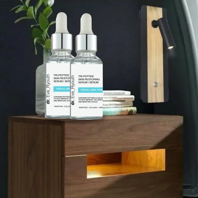 2 x Tri Peptide Skin Restoring Serum 30ml Unique blend of Peptides that helps strengthen and improve skin integrity. Collagen increases elasticity and bounce to the skin. The skin will look brighter and more even over time.
To use the Triple Power Peptide Gamma Protein Active Serum, apply a few drops to clean skin in the morning and evening. Gently massage the serum into your face and neck until fully absorbed. With two bottles, you can ensure complete coverage and maximize the benefits of the peptides for your skin. For best results, follow up with your preferred moisturiser after the serum has absorbed, helping to lock in hydration and support your skin's overall health and appearance.