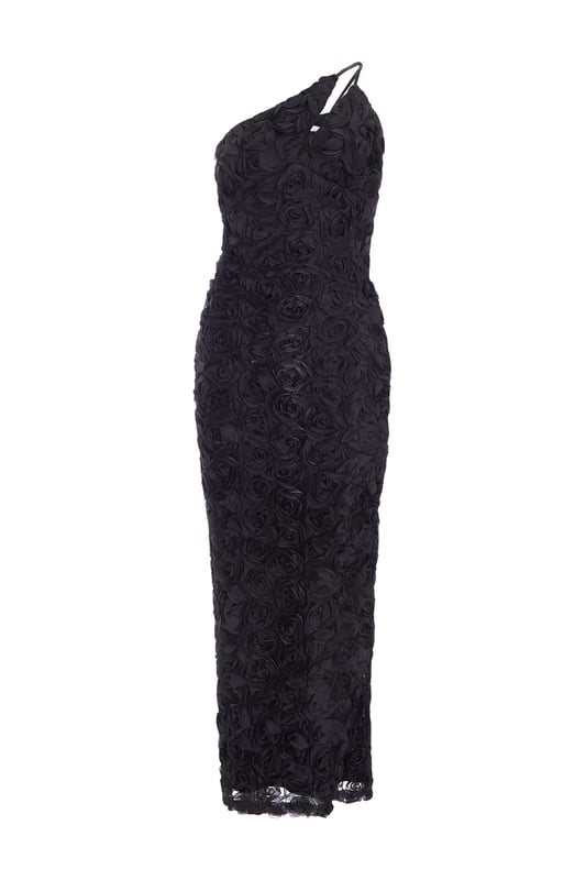 - Asymmetric neckline - 3d floral detail - Cut out detail - Zip closure - Model height: 5'6" - Model wears uk 8 / us 4 / eur 36 - Always check the wash care label - Cool hand wash with mild detergent