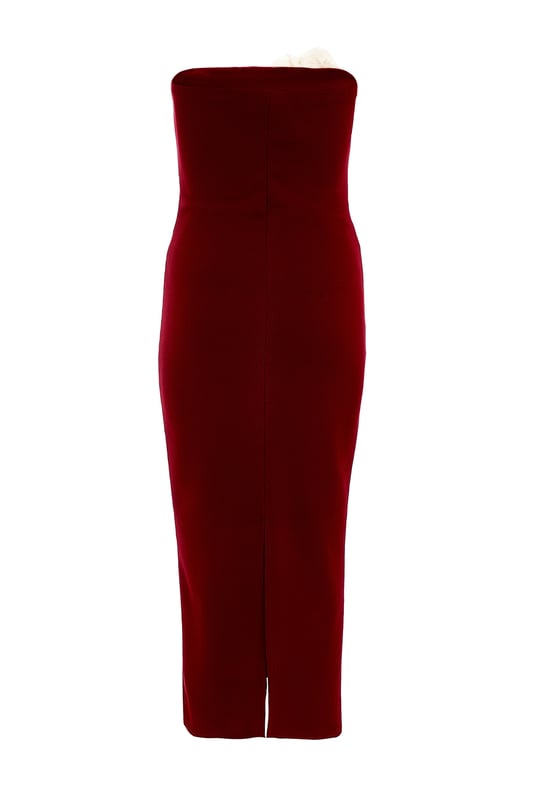 - Bandeau neckline - Corsage detail - Ruched waist - Bodycon style - Model height: 5'3" - Model wears uk 6 / us 2 / eur 34 - Always check the care wash label - Cool hand wash with mild detergent