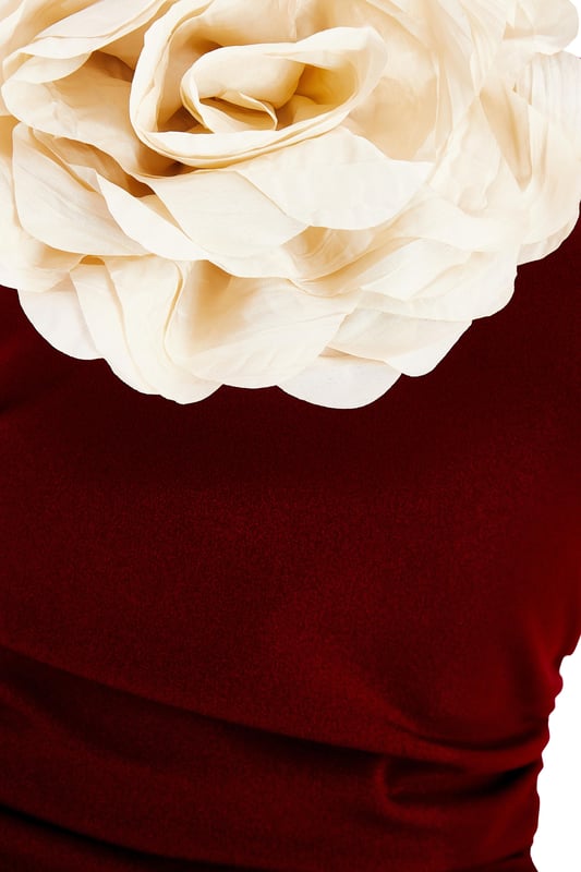 - Bandeau neckline - Corsage detail - Ruched waist - Bodycon style - Model height: 5'3" - Model wears uk 6 / us 2 / eur 34 - Always check the care wash label - Cool hand wash with mild detergent