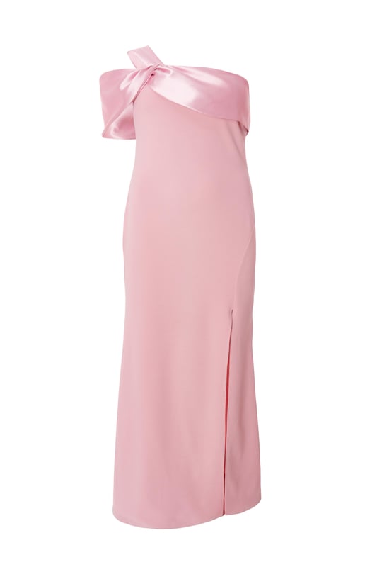 - Asymmetric design - Satin neckline - Knot detail - High leg split - Model height: 5'7" - Model wears uk 18 / us 14 / eur 46 - Always check the wash care label - Cool hand wash with mild detergent