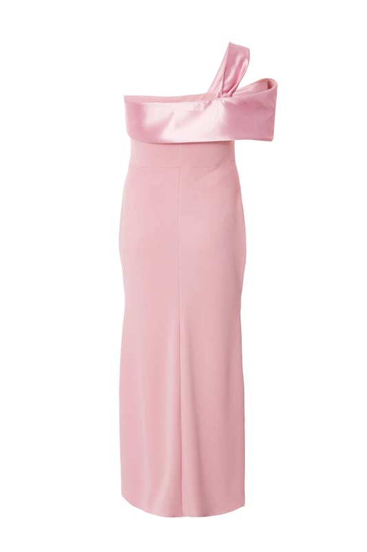 - Asymmetric design - Satin neckline - Knot detail - High leg split - Model height: 5'7" - Model wears uk 18 / us 14 / eur 46 - Always check the wash care label - Cool hand wash with mild detergent