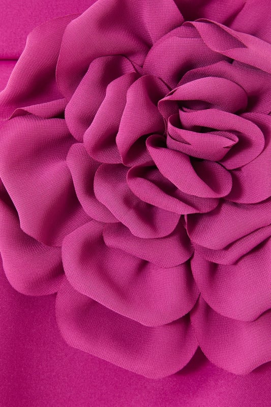 - Bandeau neckline - 3d flower detail - Seam details - A-line shape - Model height: 5'8" - Model wears uk 8 / us 4 / eur 36 - Always check the wash care label - Cool hand wash with mild detergent