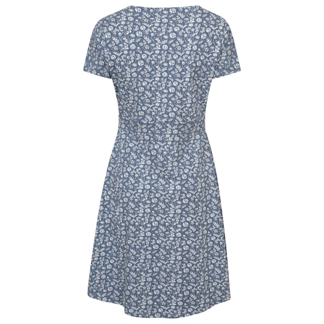 50% Katoen, 50% Viscose. Ontwerp: Bloemig. Stoftechnologie: Lichtgewicht, Zacht. Halslijn: Ronde hals. Mouwtype: Korte mouwen. Lengte: Midi. Zakken: 2 Zijzakken. Zonneclassificatie: UPF 40+. 6 UK: 33 inch. 8 UK: 34 inch. 10 UK: 35 inch. 12 UK: 37 inch. 14 UK: 39 inch. 20 UK: 47 inch. 22 UK: 50 inch. 24 UK: 52 inch. 18 UK: 44 inch. 16 UK: 41 inch.