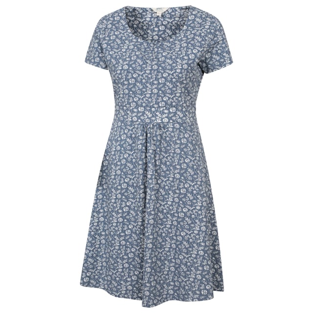 50% Katoen, 50% Viscose. Ontwerp: Bloemig. Stoftechnologie: Lichtgewicht, Zacht. Halslijn: Ronde hals. Mouwtype: Korte mouwen. Lengte: Midi. Zakken: 2 Zijzakken. Zonneclassificatie: UPF 40+. 6 UK: 33 inch. 8 UK: 34 inch. 10 UK: 35 inch. 12 UK: 37 inch. 14 UK: 39 inch. 20 UK: 47 inch. 22 UK: 50 inch. 24 UK: 52 inch. 18 UK: 44 inch. 16 UK: 41 inch.