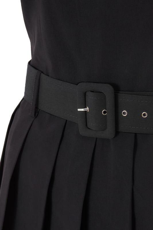 - Square neckline - Pleated - Skort style - Keyhole back - Model height: 5'6" - Model wears uk 8 / us 4 / eur 36 - Always check the wash care label - Cool hand wash with mild detergent