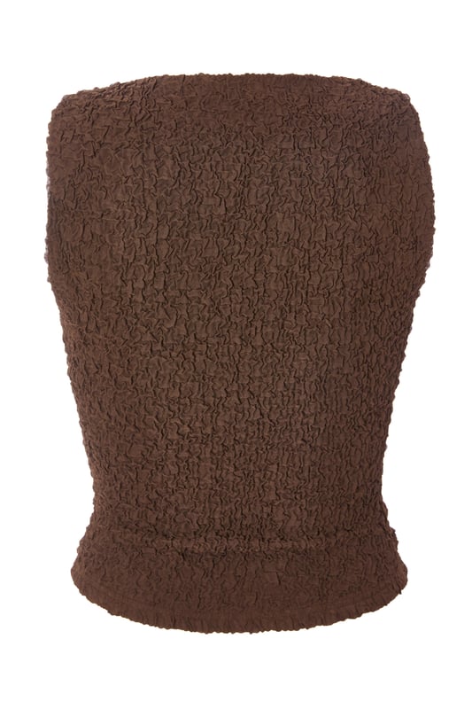 - Textured mesh finish - High neck - Twist detail - Longline fit - Model height: 5'8" - Model wears uk 8 / us 4 / eur 36 - Always check the wash care label - Cool hand wash with mild detergent