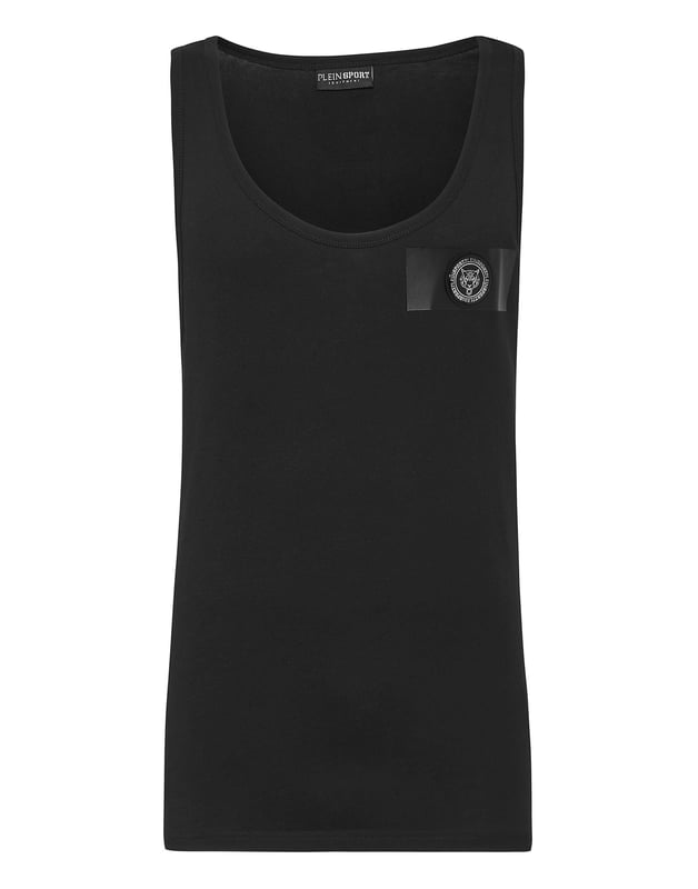 A little is enough to personalize your style also while training or jogging. Find out with this tank top.   Maximum comfort thanks to the natural flexibility of cotton jersey   Rubberized Tiger patch on a thermo-sealed strap sewn at left chest   Brand print on the back   New label print on the right side   Two-needle stitching hems