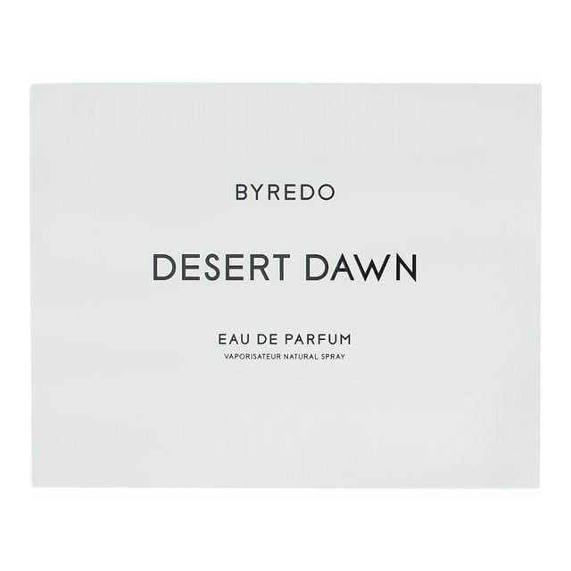 Desert Dawn by Byredo is a Woody Spicy fragrance for women and men, crafted by perfumer Jérôme Epinette and launched in 2024. This scent opens with delicate rose petals and the warm spice of cardamom, creating an inviting first impression. The heart reveals a rich woody core of cedarwood and sandalwood, complemented by the unique earthiness of carrot seeds. Finally, the base settles into a smooth and refined combination of papyrus, silky musk, and vetiver, leaving a lasting, captivating trail.