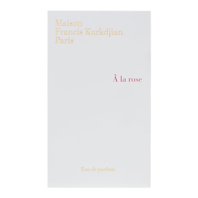 In 2014 niche perfumery house Maison Francis Kurkdjian launched A La Rose, a floral fragrance for women. Created by Francis Kurkdjian himself, the scent was originally launched for the Japanese market, before expanding. The scent was inspired by Élisabeth Vigée Le Brun's famous painting of Marie Antoinette with a Rose, and is built around two Rose notes, which make the heart if the fragrance. The scent opens with notes of Calabrian Bergamot and California Orange; before getting to the aforementioned Rose notes, which are a pairing of Damascus and Turkish roses, who are partnered with Violet and Magnolia. In the base of the scent are notes of Musk and Cedar. The notes combine for a smooth, delightful, soft Rose scent, ideal for the Spring and Summer time.
