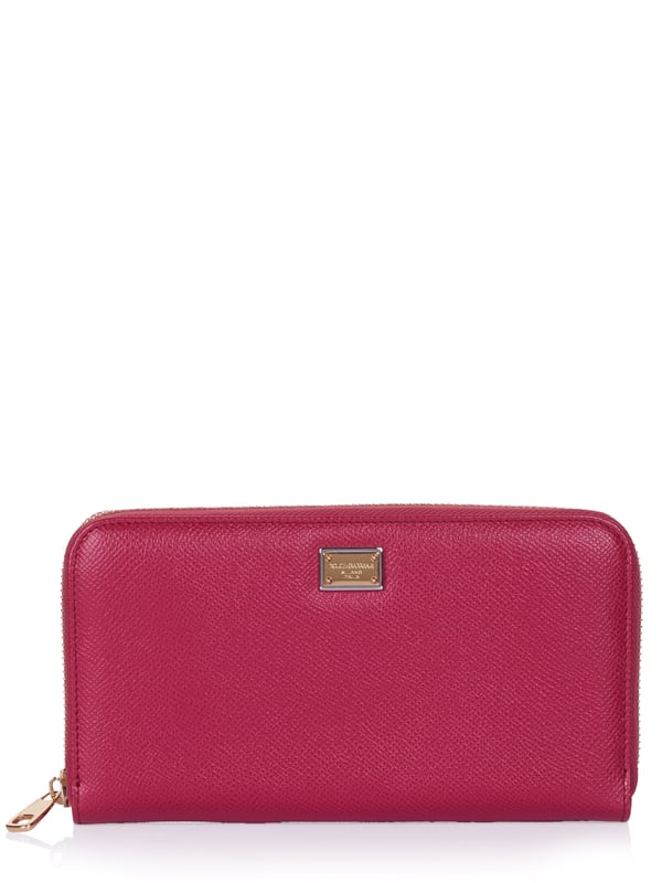 100% Kalbsleder; Dolce & Gabbana Portemonnaie;  Modell: BI0473 A1001 37;  Hochwertig verarbeitet;  100% Kalbsleder;  Reißverschluss;  Drei Innenfächer;  Ein Münzfach mit Reißverschluss;  12 Kartenfächer;  Maße (cm): 19,5 x 11 x 2,5;  Dolce & Gabbana Logodetails