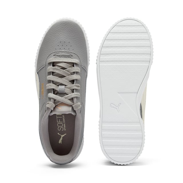 PRODUCT STORY: Elevate your sneaker game with the PUMA Carina Lux L women's trainers. Crafted from high-quality leather, these stylish sneakers offer both fashion and function. The sleek design and comfortable fit make them the perfect choice for everyday wear, while the durable construction ensures long-lasting performance. Step out in style and comfort with the PUMA Carina Lux L trainers - a must-have addition to any fashion-forward wardrobe.