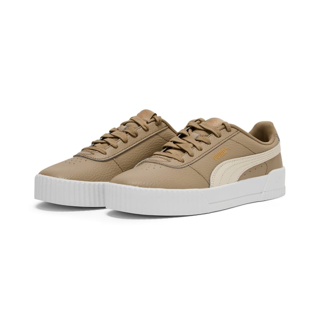 PRODUCT STORY: Elevate your sneaker game with the PUMA Carina Lux L women's trainers. Crafted from high-quality leather, these stylish sneakers offer both fashion and function. The sleek design and comfortable fit make them the perfect choice for everyday wear, while the durable construction ensures long-lasting performance. Step out in style and comfort with the PUMA Carina Lux L trainers - a must-have addition to any fashion-forward wardrobe.