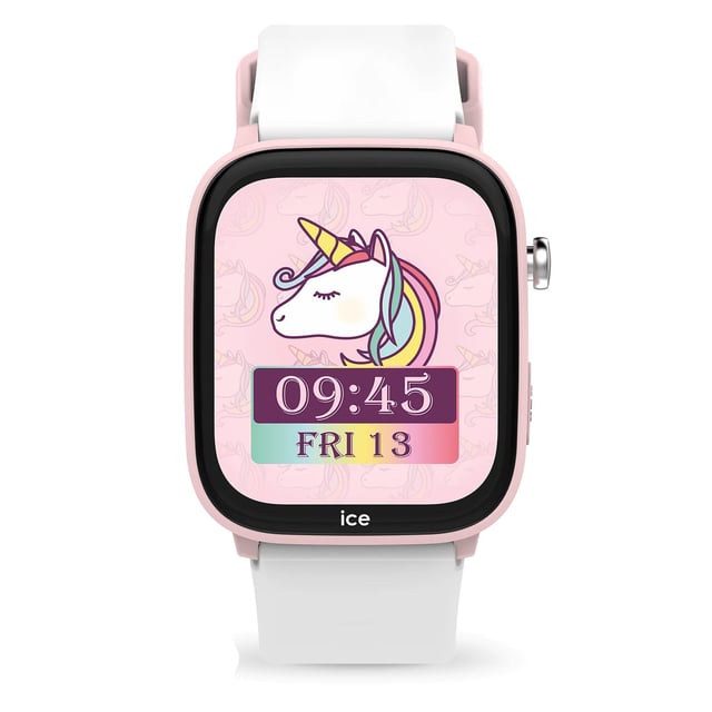 This Ice Watch Ice Smart Junior 3.0 - Find My - Pink - White Digital Watch for Girls is the perfect timepiece to wear or to gift. It's Pink  Rectangular case combined with the comfortable White Silicone watch band will ensure you enjoy this stunning timepiece without any compromise. Operated by a high quality Quartz movement and water resistant to 5 bars, your watch will keep ticking. A world first: connected children and a geolocatable watch  Patent : FR2502521  Ice-Watch unveils a unique innovation on the market: the ICE smart junior 3.0 Find My, a connected, geolocatable watch designed for children. This Digital watch has a calendar function: Day-Date as well as a Bluetooth , Stop Watch , Heart rate monitor , Apple Find My and Alarm High quality White Silicone strap with a secure Buckle, measuring 19 cm in length and 21 mm in width Case measurement: 35 X 42 mm,case thickness: 11 mm, case colour: Pink and dial colour: Multicolour