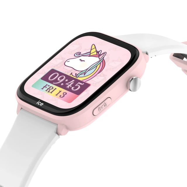 This Ice Watch Ice Smart Junior 3.0 - Find My - Pink - White Digital Watch for Girls is the perfect timepiece to wear or to gift. It's Pink  Rectangular case combined with the comfortable White Silicone watch band will ensure you enjoy this stunning timepiece without any compromise. Operated by a high quality Quartz movement and water resistant to 5 bars, your watch will keep ticking. A world first: connected children and a geolocatable watch  Patent : FR2502521  Ice-Watch unveils a unique innovation on the market: the ICE smart junior 3.0 Find My, a connected, geolocatable watch designed for children. This Digital watch has a calendar function: Day-Date as well as a Bluetooth , Stop Watch , Heart rate monitor , Apple Find My and Alarm High quality White Silicone strap with a secure Buckle, measuring 19 cm in length and 21 mm in width Case measurement: 35 X 42 mm,case thickness: 11 mm, case colour: Pink and dial colour: Multicolour