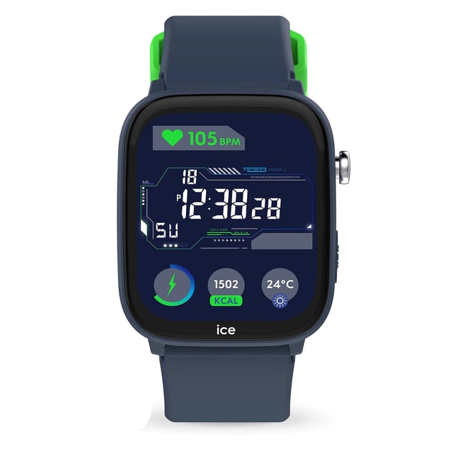 This Ice Watch Ice Smart Junior 3.0 - Find My - Blue Digital Watch for Child is the perfect timepiece to wear or to gift. It's Blue  Rectangular case combined with the comfortable Blue Silicone watch band will ensure you enjoy this stunning timepiece without any compromise. Operated by a high quality Quartz movement and water resistant to 5 bars, your watch will keep ticking. A world first: connected children and a geolocatable watch  Patent : FR2502521  Ice-Watch unveils a unique innovation on the market: the ICE smart junior 3.0 Find My, a connected, geolocatable watch designed for children. This Digital watch has a calendar function: Day-Date as well as a Bluetooth , Stop Watch , Heart rate monitor , Apple Find My and Alarm High quality Blue Silicone strap with a secure Buckle, measuring 20 cm in length and 21 mm in width Case measurement: 35 X 42 mm,case thickness: 11 mm, case colour: Blue and dial colour: Multicolour