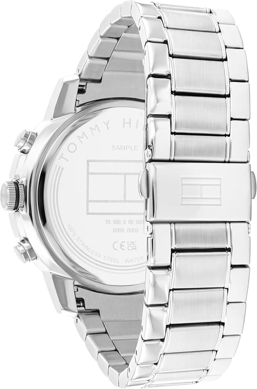 This Tommy Hilfiger Troy Multi Dial Watch for Men is the perfect timepiece to wear or to gift. It's Silver 46 mm Round case combined with the comfortable Silver Stainless steel watch band will ensure you enjoy this stunning timepiece without any compromise. Operated by a high quality Quartz movement and water resistant to 5 bars, your watch will keep ticking.