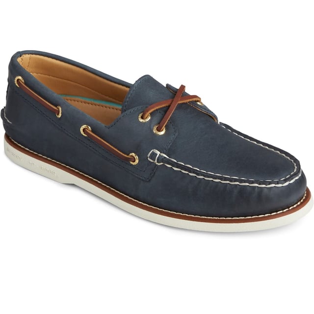 Die Gold Cup Authentic Original 2-Eye Bootsschuh repräsentiert den Höhepunkt einer Tradition, die sich über neun Jahrzehnte erstreckt. Hergestellt aus hochwertigem Vollnarbenleder mit Lammfellfutter, verfügen diese Bootsschuhe über unser charakteristisches 360°Schnürsystem.