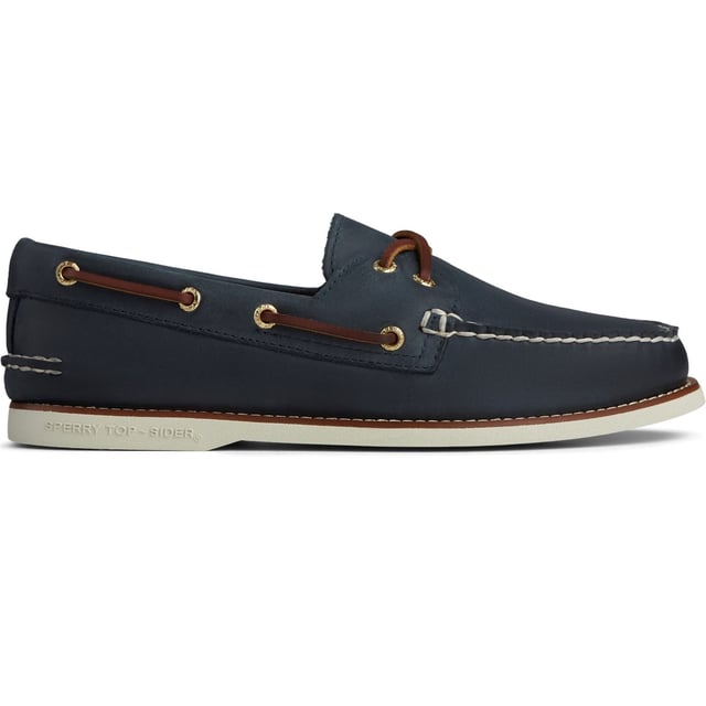 Die Gold Cup Authentic Original 2-Eye Bootsschuh repräsentiert den Höhepunkt einer Tradition, die sich über neun Jahrzehnte erstreckt. Hergestellt aus hochwertigem Vollnarbenleder mit Lammfellfutter, verfügen diese Bootsschuhe über unser charakteristisches 360°Schnürsystem.