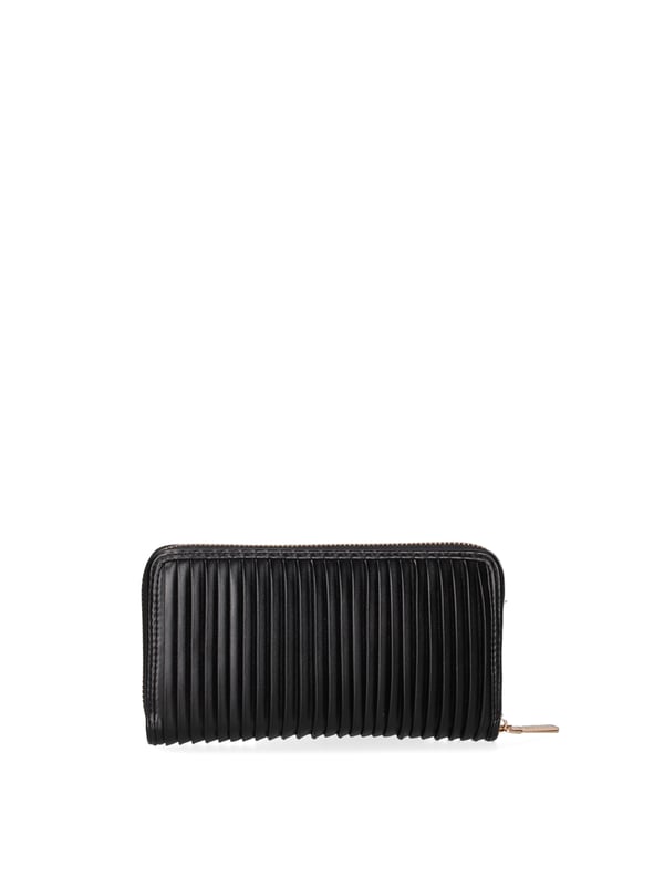 Damenbrieftasche mit Reißverschluss. Innentaschen für Kartenhalter, Geldscheinhalter und Münzhalter. fehlende Außentaschen. fehlender Schultergurt. fehlender Griff. ein Innenfach.  Außenmaterial: Innenmaterial: 100 % Polyester. Maße: 19x10x3 cm. Modeprodukt