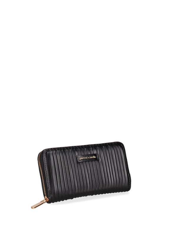 Damenbrieftasche mit Reißverschluss. Innentaschen für Kartenhalter, Geldscheinhalter und Münzhalter. fehlende Außentaschen. fehlender Schultergurt. fehlender Griff. ein Innenfach.  Außenmaterial: Innenmaterial: 100 % Polyester. Maße: 19x10x3 cm. Modeprodukt