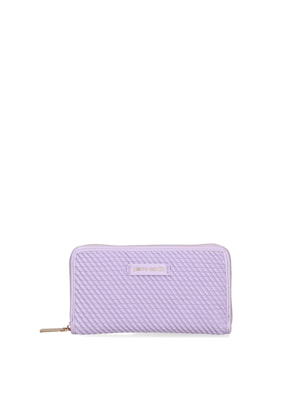 Cartera de mujer. El cierre es con cremallera. Los bolsillos internos son tarjeteros para billetes y monedas. Los bolsillos externos están ausentes. Falta la correa para el hombro. Falta el mango. Hay un compartimento interno. El material externo es 100%PU. Internamente es 100% Poliéster. Medidas: 19x10x3 cm. Producto de moda