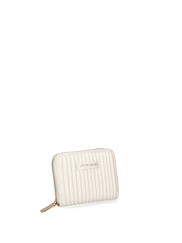 Cartera de mujer. El cierre es con cremallera. Los bolsillos internos son tarjeteros para billetes y monedas. Los bolsillos externos están ausentes. Falta la correa para el hombro. Falta el mango. Hay un compartimento interno. El material externo es 100%PU. Internamente es 100% Poliéster. Medidas: 13x10x3 cm. Producto de moda