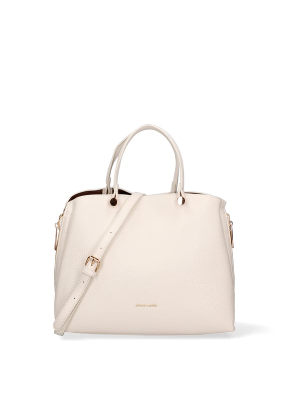 Damenhandtasche mit Reißverschluss. mit Reißverschluss-Innentaschen. fehlende Außentaschen. verstellbarer und abnehmbarer Schultergurt. im PU-Griff. zwei Innenfächer.  Außenmaterial: Innenmaterial: 100 % Polyester. Maße: 30x25x10 cm. Modeprodukt