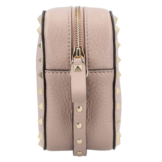 - Rockstud rivets, gold-tone hardware, adjustable shoulder strap, gold-tone logo, top zip fastening
- Dimensions: Width 21cm x Depth 8cm x Height 14 cm
- Made in Italy Measurments:  width: 210 mm height: 140 mm