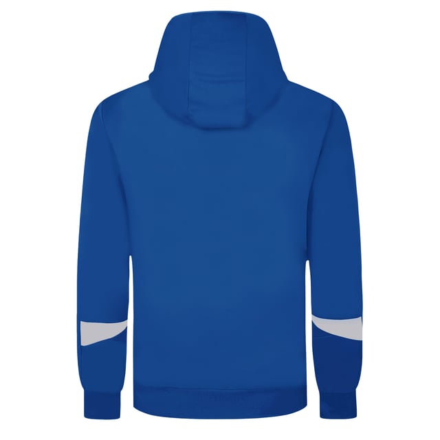 Material: 100% Polyester. Fabric: Knitted. Design: Logo. Hem: Ribbed. Hood Features: Scuba, Toggle Adjuster. Neckline: Hooded. Sleeve-Type: Long-Sleeved. Cuff: Ribbed. Pockets: 2 Side Pockets, Zip. Fastening: Full Zip.