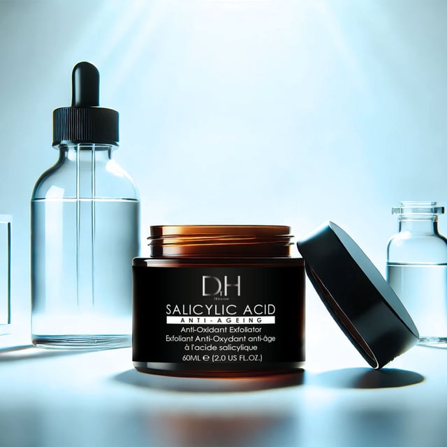 Dr H Salicylic Acid Anti-Ageing Exfoliator 60ml x 2 Duo Pack Revitalise your skin with our Radiant Renewal Exfoliator, expertly designed for all skin types, especially those battling dullness, clogged pores, and rough texture. Infused with powerful ingredients like Salicylic Acid, Walnut Shell Powder, and Coffee Seed Extract, this luxurious formula gently exfoliates to reveal a smoother, clearer complexion. Say goodbye to tired skin as it deeply hydrates with Glycerin and Shea Butter, leaving you with a radiant glow. Enjoy the benefits of a gentle exfoliation that unclogs pores, prevents breakouts, and restores vibrancy. Suitable for sensitive skin, our vegan and cruelty-free product is free from parabens, sulfates, and artificial fragrances. Experience the transformation and shop now to uncover your skin's natural brilliance!
