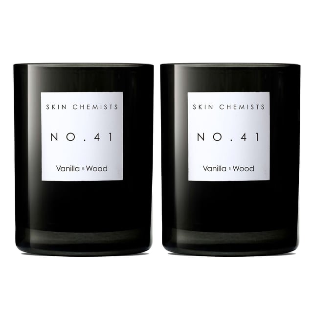 skinChemists No.41 Vanilla & Wood Candle 200g x 2 Duo Pack Transform your space into a serene sanctuary with our luxurious Vanilla & Wood Candle, designed to create a warm and inviting atmosphere perfect for relaxation. Infused with rich notes of vanilla and wood, this candle not only fills your home with comforting scents but also promotes a calming ambiance ideal for unwinding after a long day. Crafted with high-quality, aromatic ingredients, including soothing linalool, it enhances your self-care rituals and makes for a thoughtful gift. Light this candle to envelop your environment in tranquility and elevate your mood, making it the perfect addition to any room in your home. Experience the difference today and shop now!