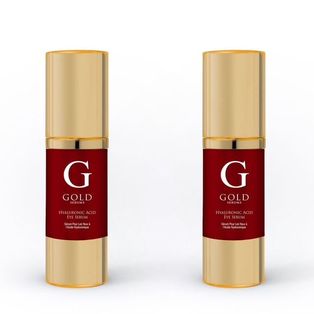 Gold Serums Hyaluronic Acid Eye Serum 15ml x 2 Duo Pack Revitalise your eyes with our Revitalising Eye Serum, expertly designed for those struggling with tired, dehydrated, and dull skin around the eyes. This luxurious serum combines the powerful hydrating properties of Hyaluronic Acid with soothing Aloe Vera and gentle exfoliating Salicylic Acid, ensuring a brighter, smoother appearance. Perfect for all skin types, including sensitive skin, this fast-absorbing, non-greasy formula deeply hydrates, calms irritation, and refines texture. Say goodbye to dark circles, puffiness, and dryness—just apply a small amount around the eye area morning and night for optimal results. Vegan, cruelty-free, and free from parabens and sulfates, our Revitalising Eye Serum is your ultimate solution for refreshed and youthful-looking eyes. Shop now and experience the transformative difference!