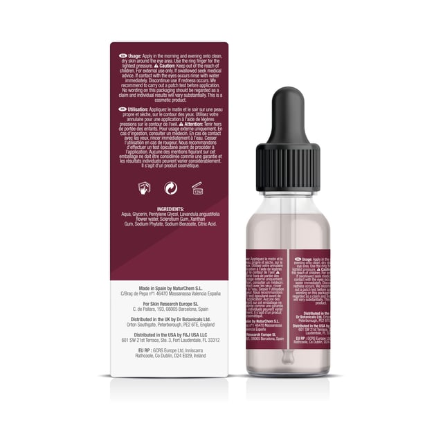 skinChemists Youth Series Rose & Lavender Intensive Night Therapy Eye Serum 15ml Revitalise your eyes with our Rose & Lavender Intensive Night Therapy Eye Serum, specially designed for tired, dull, and dehydrated skin. This lightweight, fast-absorbing serum harnesses the nourishing power of rose extract to brighten dark circles and smooth the delicate skin around your eyes, while lavender calms puffiness and reduces swelling for a refreshed appearance. Suitable for all skin types, including sensitive skin, this vegan and cruelty-free formula is free from parabens, sulfates, and artificial fragrances, making it perfect for daily use. Apply morning and evening for optimal results and experience the transformative benefits of deeply hydrated, youthful-looking eyes. Try it today and see the difference!