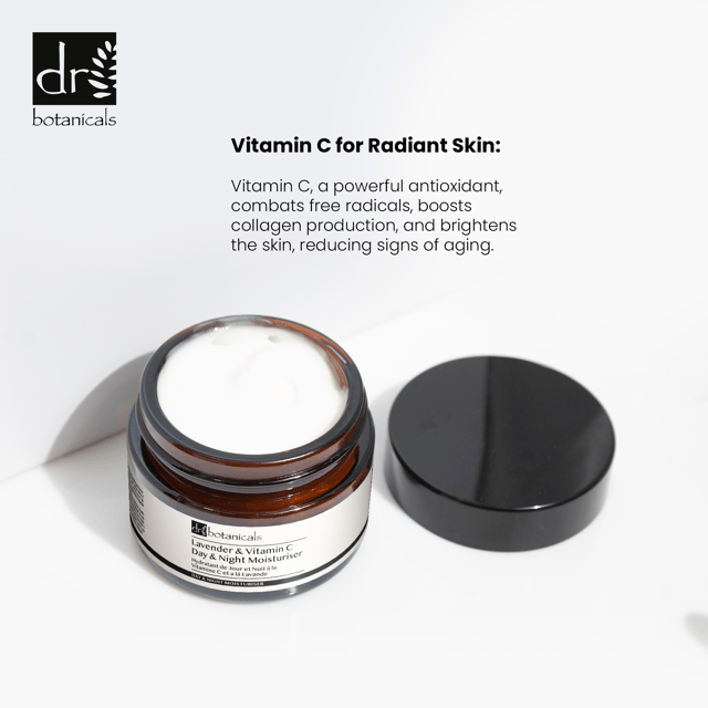 Discover the Lavender & Vitamin C Day & Night Moisturiser, your ultimate solution for hydrated, bright, and calm skin. Perfect for all skin types, this lightweight and non-greasy formula is enriched with nourishing coconut oil, revitalising vitamin C, and soothing lavender flower oil. It deeply hydrates and nourishes to combat dryness, brightens and evens skin tone for a radiant finish, and calms your complexion for a relaxing experience. Ideal for daily use, simply apply to clean, dry skin morning and night to unveil a smoother, youthful appearance. Plus, it’s vegan, cruelty-free, and free from parabens, sulfates, and artificial fragrances. Shop now to experience the calming, nourishing benefits for your skin!