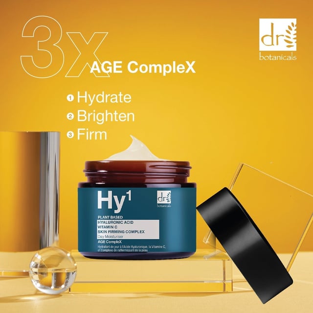 Introducing our Hydrating Radiance Day Moisturiser, your ultimate daily glow booster designed for all skin types. This luxurious cream is expertly formulated with Hyaluronic Acid for deep hydration, Vitamin C to brighten your complexion, and a skin-firming complex that improves elasticity for a youthful appearance. Lightweight and non-greasy, it effortlessly absorbs into the skin, making it perfect for daily wear. Say goodbye to dry, tired skin and dull complexions, and hello to a plump, radiant glow. Plus, it's vegan, cruelty-free, and free from parabens, sulfates, and artificial fragrances. Apply every morning on clean skin and follow with sunscreen for optimal protection. Experience the transformative benefits of our Hydrating Radiance Day Moisturiser today!