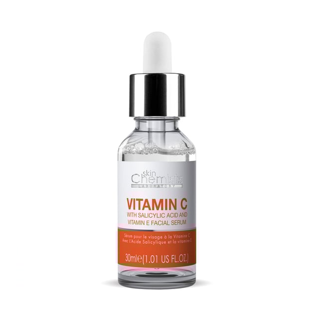 skinChemists Anti-Ageing Vitamin C Salicylic Acid Facial Serum 30ml x 2 Duo Pack Revitalise your complexion with our expertly formulated Revitalising Anti-Ageing Serum, designed for dull, ageing skin. Infused with powerful Vitamin C, this lightweight serum brightens and enhances your youthful glow while Salicylic Acid exfoliates and clears pores for a smoother texture. Aloe Vera soothes and hydrates, making it perfect for daily use under makeup or SPF. Suitable for all skin types, including sensitive skin, our vegan and cruelty-free formula is free from parabens, sulfates, and artificial fragrances. Apply 2-3 drops morning and night for optimal results and experience the transformation to a radiant, revitalised appearance. Shop now and embrace your natural beauty!