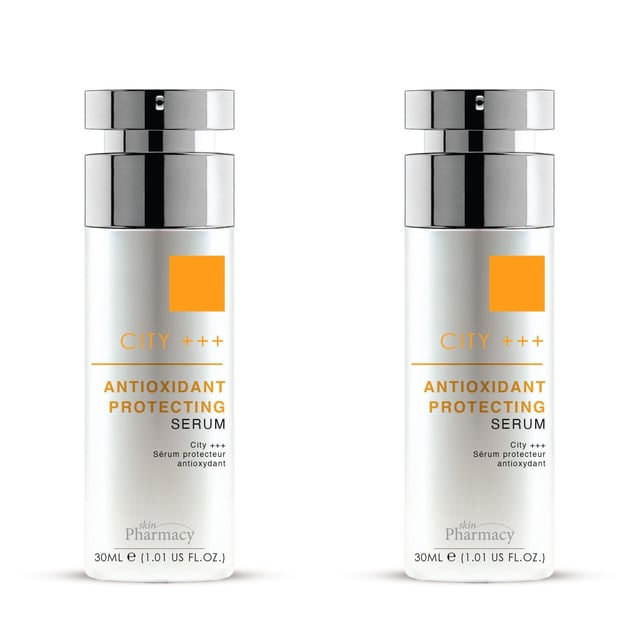 skinPharmacy Anti-Pollution Detoxifying Serum 30ml x 2 Duo Pack Revitalise your skin with our Detoxifying Anti-Pollution Serum, specially formulated for dull and tired skin affected by pollution and environmental stressors. This lightweight, fast-absorbing serum is infused with powerful ingredients like Sodium Ascorbyl Phosphate and Tocopheryl Acetate, which work together to brighten your complexion, promote collagen synthesis, and protect against harmful pollutants. Ideal for all skin types, including sensitive skin, our vegan and cruelty-free formula is free from parabens, sulfates, and artificial fragrances. Experience a healthier, radiant glow by applying just 2-3 drops onto clean skin morning and night, followed by your favorite moisturiser. Shop now to combat pollution and enhance your natural beauty!