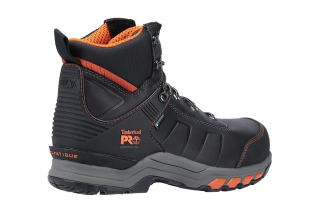 The Timberland Pro Hypercharge Men's Safety Boots combine sustainability with top-tier protection and comfort. Crafted with premium leather from a Silver-Rated tannery for eco-friendliness, these boots are designed to keep you safe and comfortable all day long. Featuring a composite safety toe powered by Carbon Shield technology and a non-metallic puncture-resistant plate, your feet are protected from impacts and sharp objects. The waterproof membrane ensures your feet stay dry, while ReBOTL fabric linings, made with at least 40% recycled plastic, offer eco-conscious comfort.
 With moisture-wicking linings and an anti-microbial treatment to control odor, these boots are built for long-lasting freshness. The Anti-Fatigue footbed and Stable Stride technology stability platform provide excellent support, helping to reduce fatigue and keep you steady on your feet throughout the workday. The Timberland Pro Hypercharge boots are the perfect blend of protection, comfort, and sustainability for the modern worker.

- Premium leather upper
- Composite safety toe with Carbon Shield technology
- Non-metallic puncture-resistant plate
- Waterproof Membrane keeps feet dry in wet conditions
- Moisture-wicking linings, anti-microbial treatment to control odour
- Anti-Fatigue footbed
- Timberland Pro branding